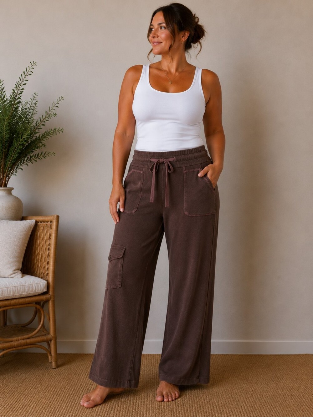 Sitwell Women's Brown Cargo Pants Size 12